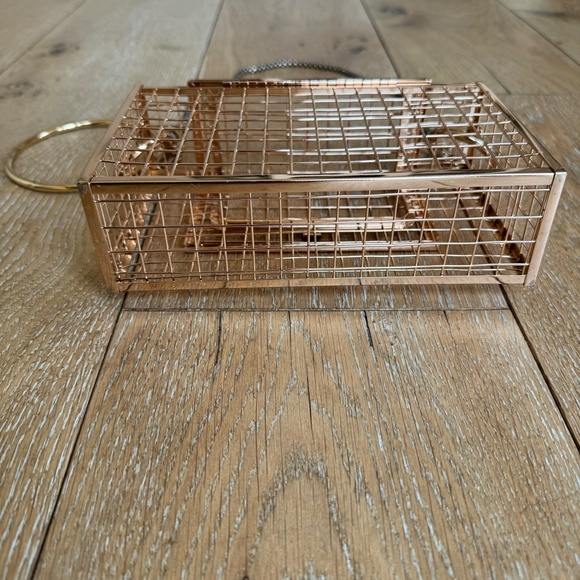 Rose Gold Martine Ali Cage Bag - Picture 3 of 13